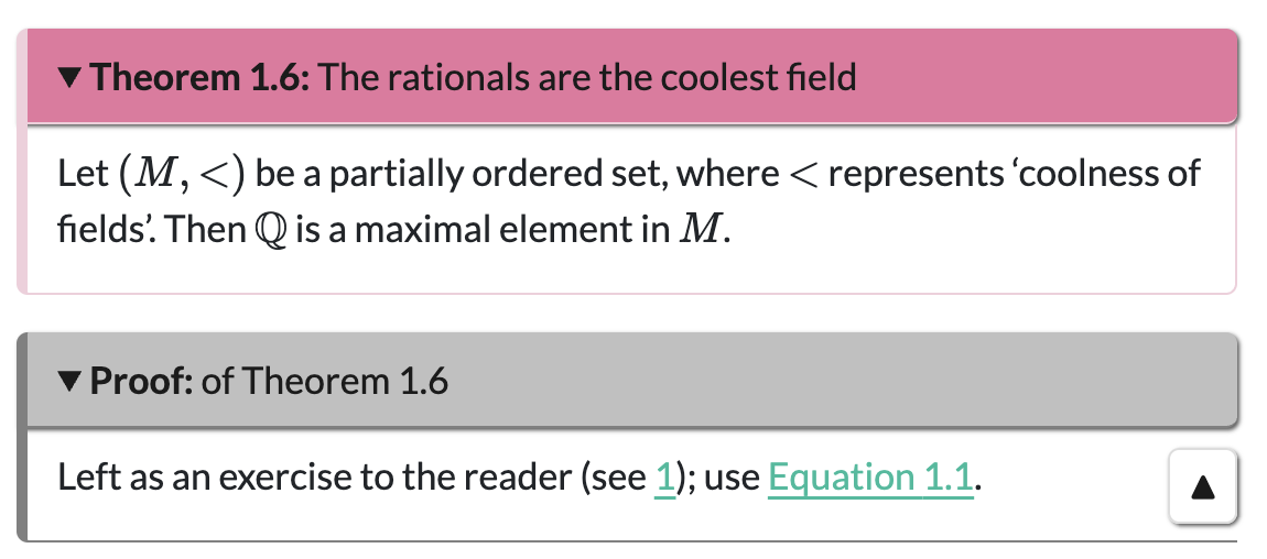 A picture of the Quarto output of the theorem.